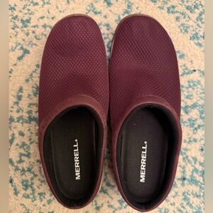 Burgundy/maroon Merrell encore breeze slip on shoes